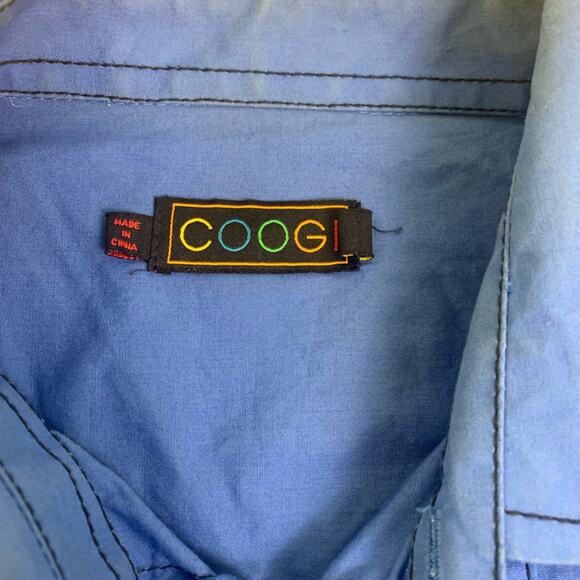 Coogi Men's Button Down Shirt Blue Embroidered Shirt Size 2XL - Picture 5 of 11